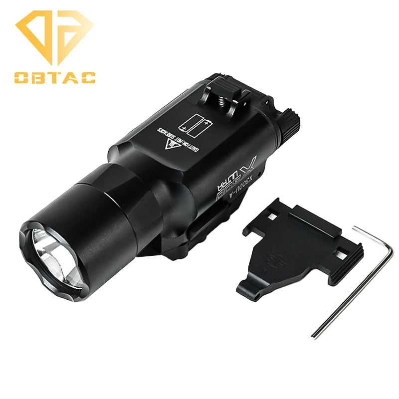 Metal Flashlight Strobe Scout Light Hunting Weapon Scout Light Fit 20mm Rail