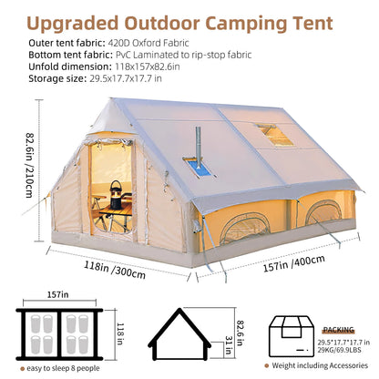 129 Square Feets Inflatable Tent Canopy ，Large inflatable tent house for Inflatable Furniture Toy,Outdoor Inflatable Toy