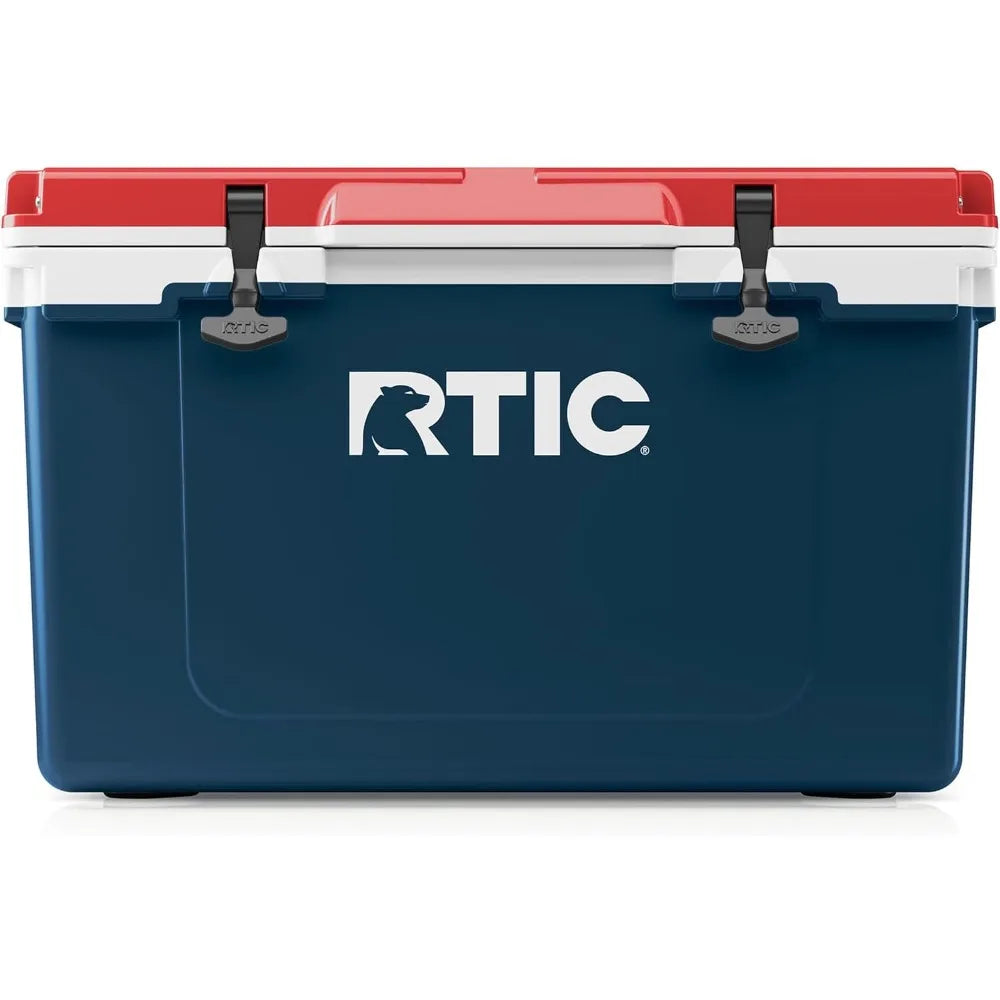 Ultra-Light 52 Quart Hard Cooler Insulated Portable Ice Chest Box for Beach, Drink, Beverage, Camping, Picnic, Fishing, Boat