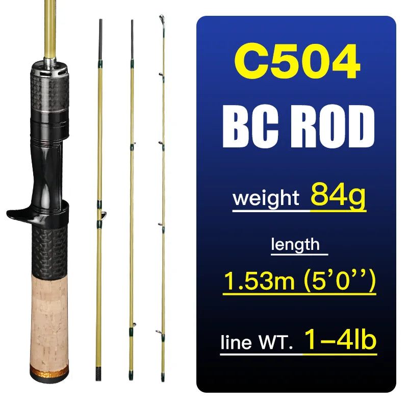 Silent Stream Spining Baitcasting Fishing Rod Carbon Fiber