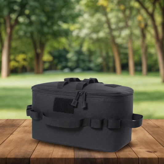 Camping Storage Bag Utility Tote Bag Multi-Function Camping Cookware Organizer Multi-pockets Trunk Organizer for Hiking Climbing