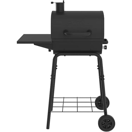 Charcoal Grill with Side Shelf, 349 SQ In Cooking Space,