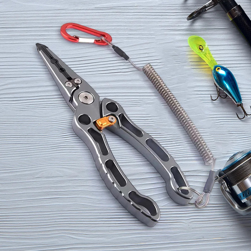 Titanium Alloy Fish Nose Pliers Convenient Lure Tongs Fish Clip Multifunctional Portable  Lightweight