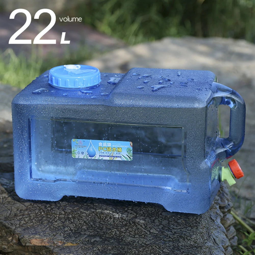 Water Storage Bucket Food Grade Car Water Buckets Large-Capacity with Faucet Outdoor