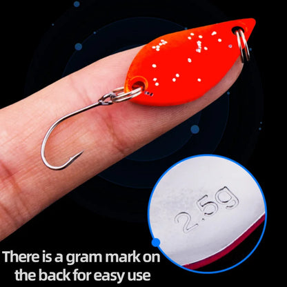 Trout Bait Metal Spoon Fishing Lure Wobbler   Jigging Tackle Accessories Multi-color Long-casting Lure Bait