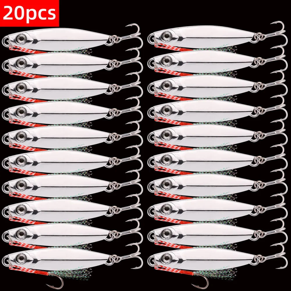 Metal Jig Fishing Lure Shore Cast Hook Swimbait Artificial Bait