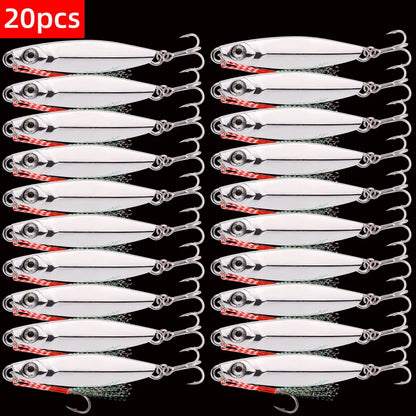 Metal Jig Fishing Lure Shore Cast Hook Swimbait Artificial Bait