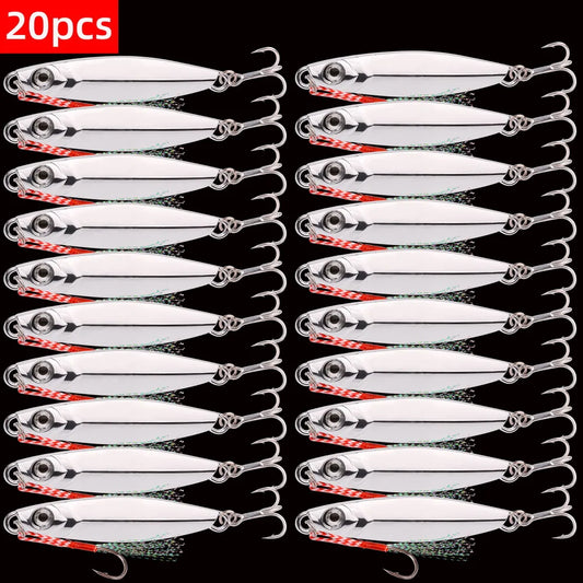 Metal Jig Fishing Lure Shore Cast Hook Swimbait Artificial Bait