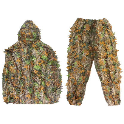 Sniper CS Bionic Camouflage Suit Men 3D Maple Leaf  Suits White Snow Hunting Suits Invisible Camo Full Set