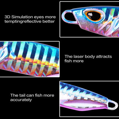 Metal Cast Jig Set Spoon   Trolling Hard Bait Bass Fishing Boat Tackle Trout Jigging Lure Jigs Saltwater Lures