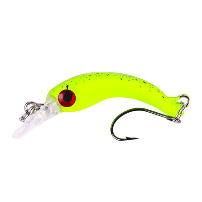 1pcs Floating Minnow Fishing Lure 4cm 1.5g Mini Artificial Hard Bait Sharp Hook Crankbait Wobbler Trout Pike Bass Fishing