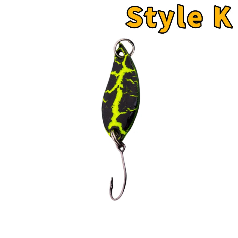 Trout Bait Metal Spoon Fishing Lure Wobbler   Jigging Tackle Accessories Multi-color Long-casting Lure Bait