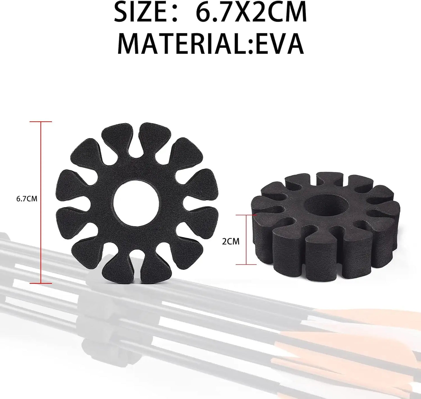 8pcs Arrow Rack Round EVA Foam Arrow Separator Holder for Outdoor Hunting Shooting Accessory