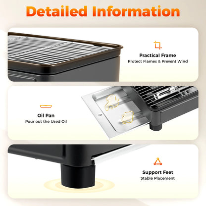 Portable Camping Grill Gas Stove Butane Gas Stove For Camping,