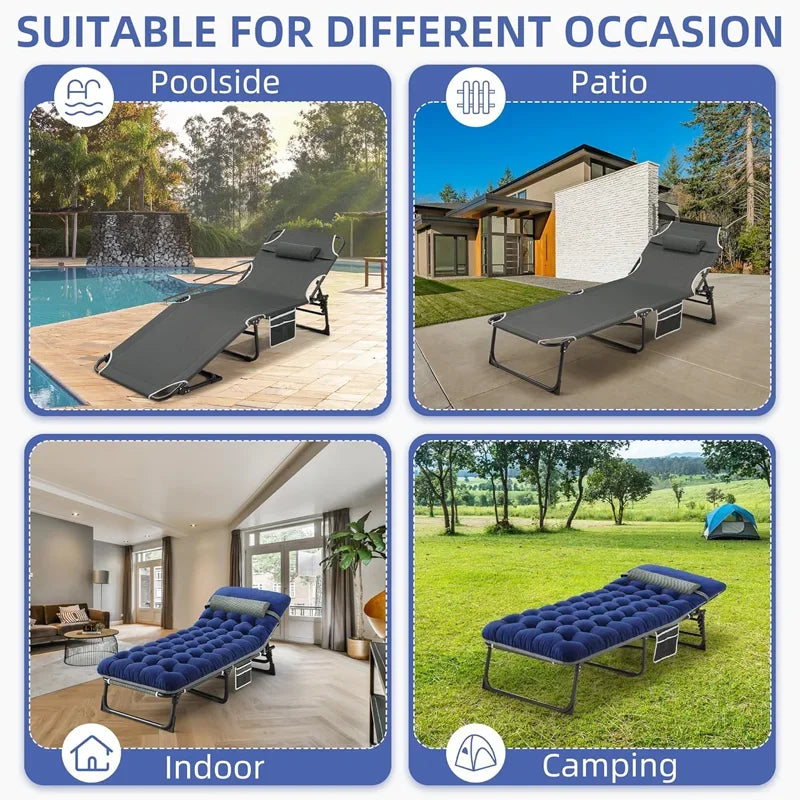 Camping Cot with Mattress,