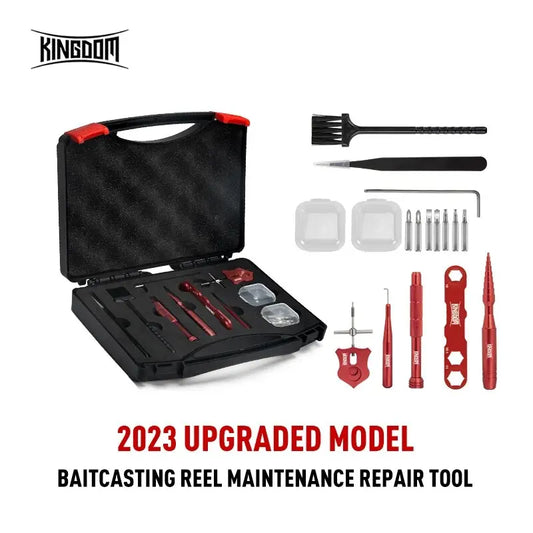 Fishing Reel Maintain Toolbox Multifunctional Fish Tackle Box Repair Kits Combo Maintenance Tools Accessories Tackles