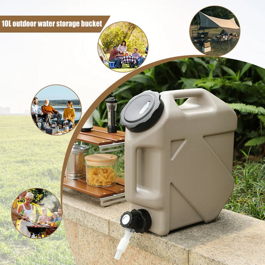 Outdoor Water Bin 10L Camping Bucket Water Storage Portable Large Capacity