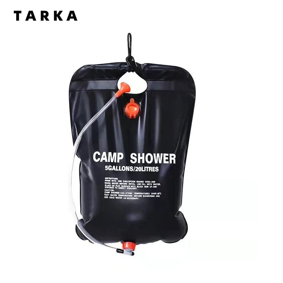 20L Foldable Solar Shower Water Bag Pvc Folding Water Storage Bags Outdoor Hiking Travel Bath Bags Scrubbing Pool Accessories