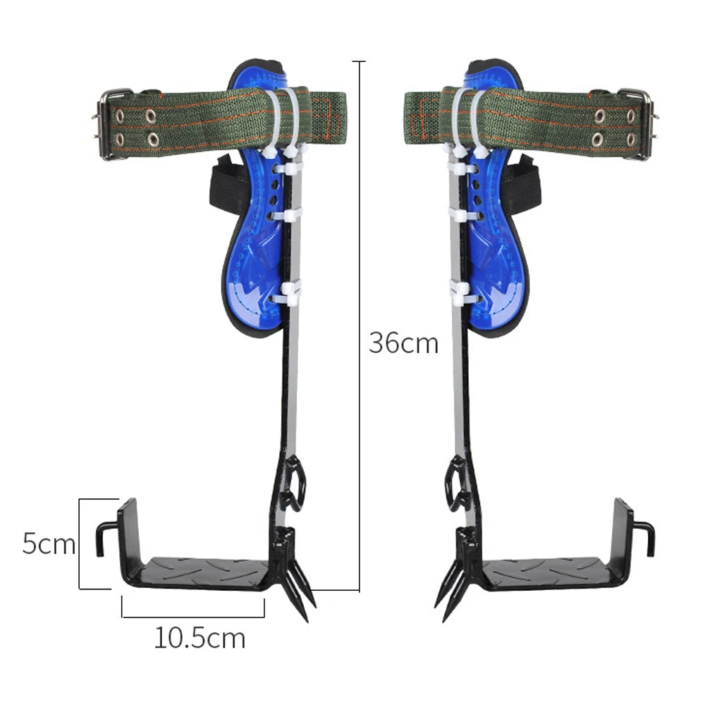 Tree Climbing Gear, Steel Pole Climbing Spikes, Safety Belt & Rope, Climbing Tree Shoes, 100kg Load Capacity, Durable Tool