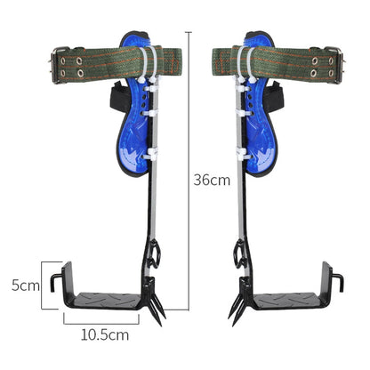 Tree Climbing Gear, Steel Pole Climbing Spikes, Safety Belt & Rope, Climbing Tree Shoes, 100kg Load Capacity, Durable Tool