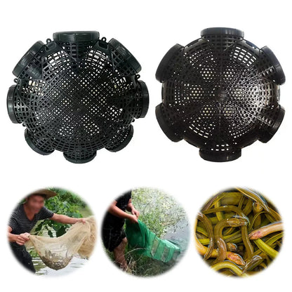 6/8 Holes Crayfish Catcher Crab Crayfish Shrimp Smelt Eels Traps Mesh Fishing Trap