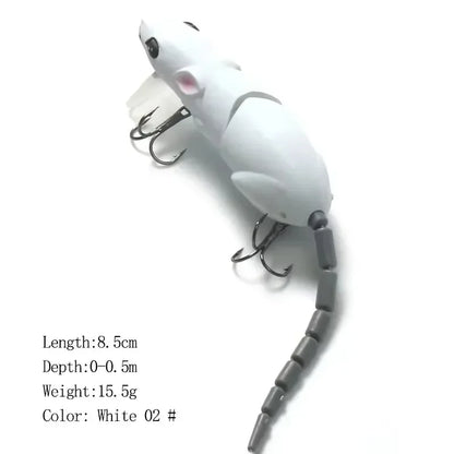Mouse Lure Artificial Plastic Mouse Fishing Lure Swimbait Floating baits