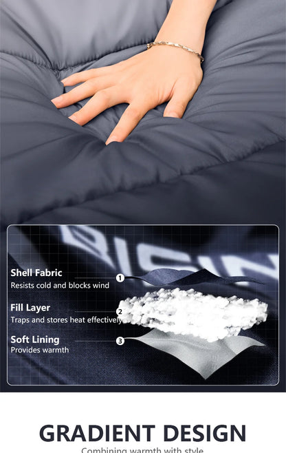 BISINNA Heating Sleeping Bag for Adults Cold Weather Lightweight Portable Warm Winter Camping Bags for Outdoor Hiking Supplies