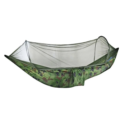 Outdoor camping hammock and mosquito-proof hammock, landing hanging bed net, easy to carry outdoor camping equipment hammock