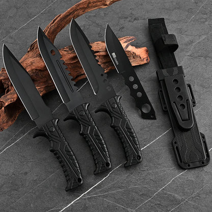 Ultra-Durable Stainless Steel Outdoor Knife - Perfect for Climbing, Swamp Crossing & Emergency Field Use |   Lightweight & Sharp