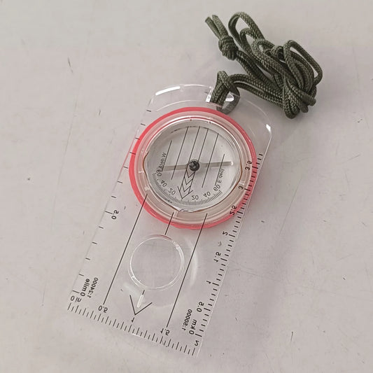 Luminous Compass Shockproof Waterproof Mountaineering Compass High Accuracy Outdoor with Magnifier for Climbing Biking Exploring