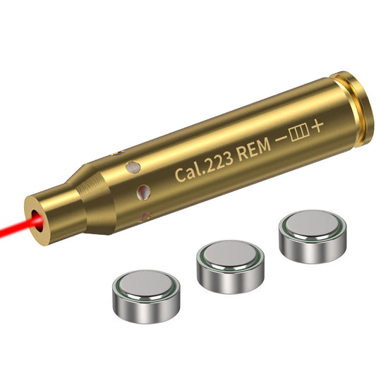 223REM Optics Cartridge Red Dot Laser Bore Brass Bore