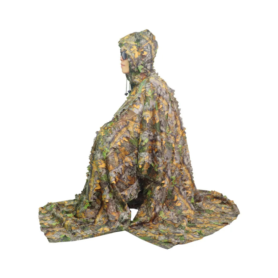 Sniper CS Bionic Camouflage Suit Men 3D Maple Leaf  Suits White Snow Hunting Suits Invisible Camo Full Set