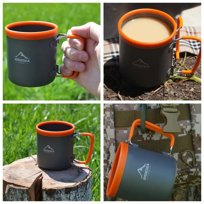 Camping Aluminum Cup Outdoor Mug  Tableware Picnic Cooking Equipment
