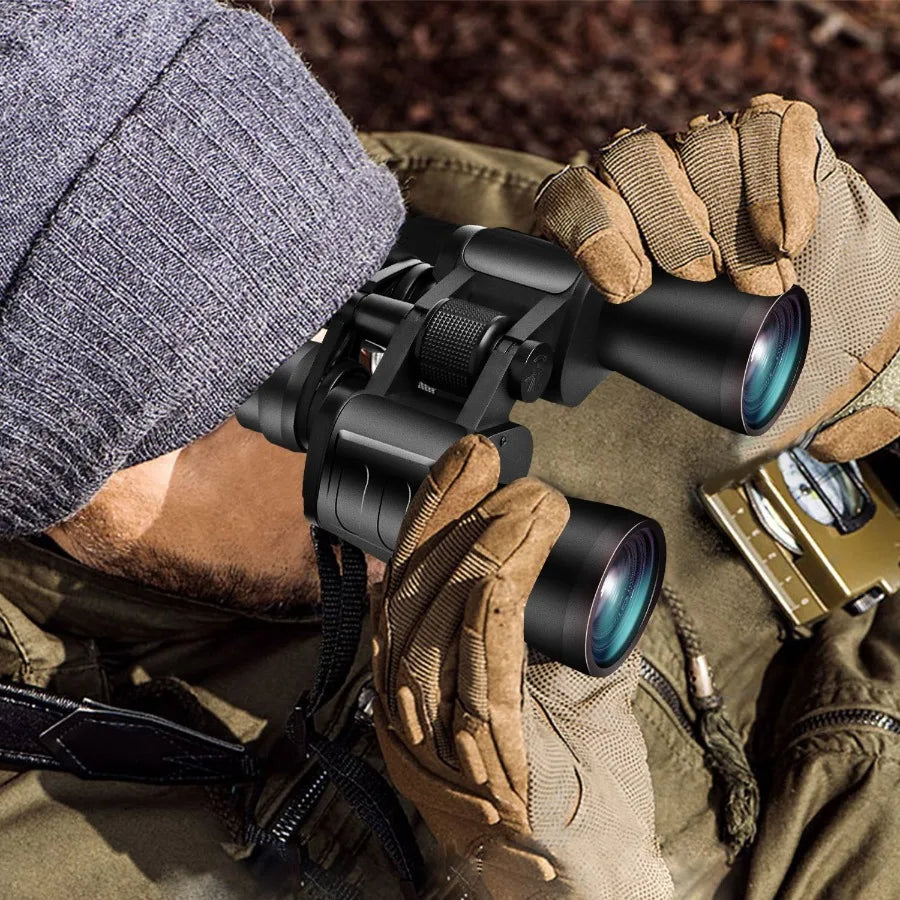 Portable Zoom culars with FMC Lens Low Light Night Vision for Bird Watching Hunting Sports