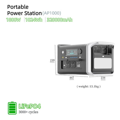 110V 1600W 220V 1800W portable power station  battery cells for outdoor camping