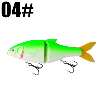 GRS Glider Fishing Lures  Glide Bait Jointed Swimbait Artificial Hard Baits Lures with Treble Hooks