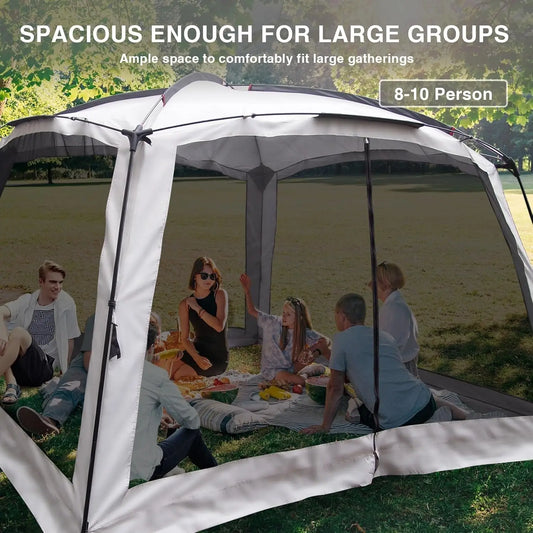 12' X 12' Screen Tent for Camping Canopy Easy Set Up Camper Screen House