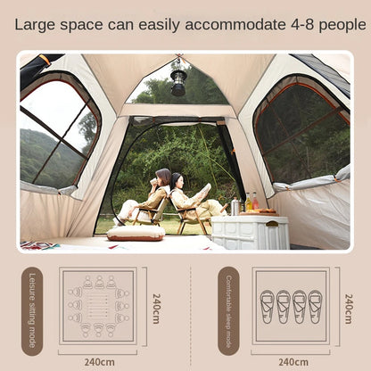 Outdoor Automatic Camping Family Tent 3-8 Person Large Camping