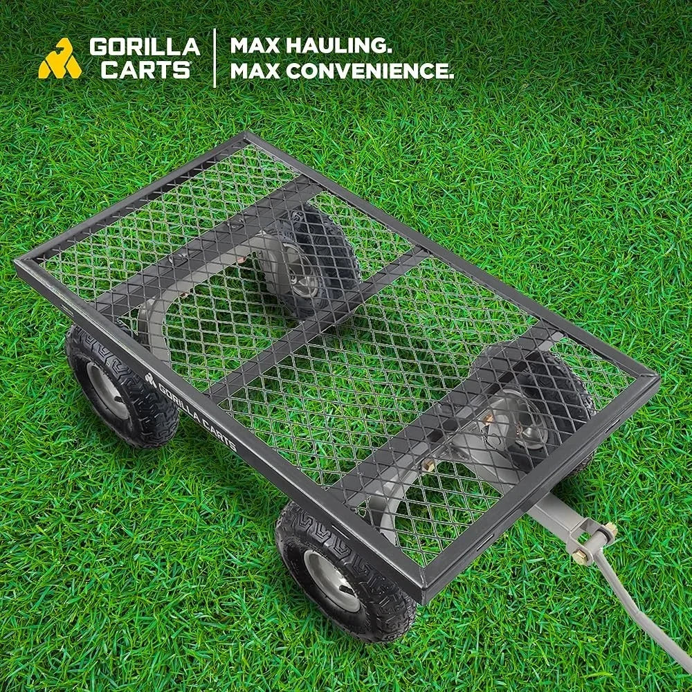 Heavy Duty Steel Utility Cart Garden Wagon with Removable Sides 800lb
