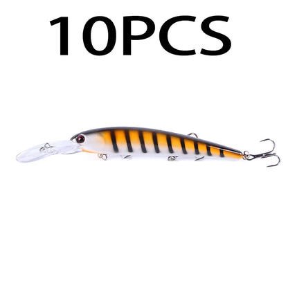 16.5cm 21g 6# Hook Deep Diving Large Minnow Wobbler Lure Artificial Hard Bait Crankbait Bass Pike Walleye Perch Fishing Gear