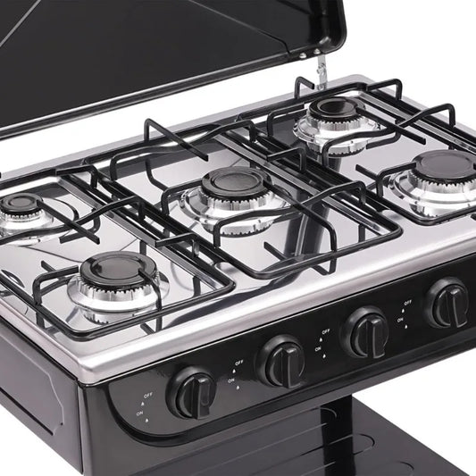 Natural Gas Stove Outdoor 5-Burner Stove Portable Gas Stove