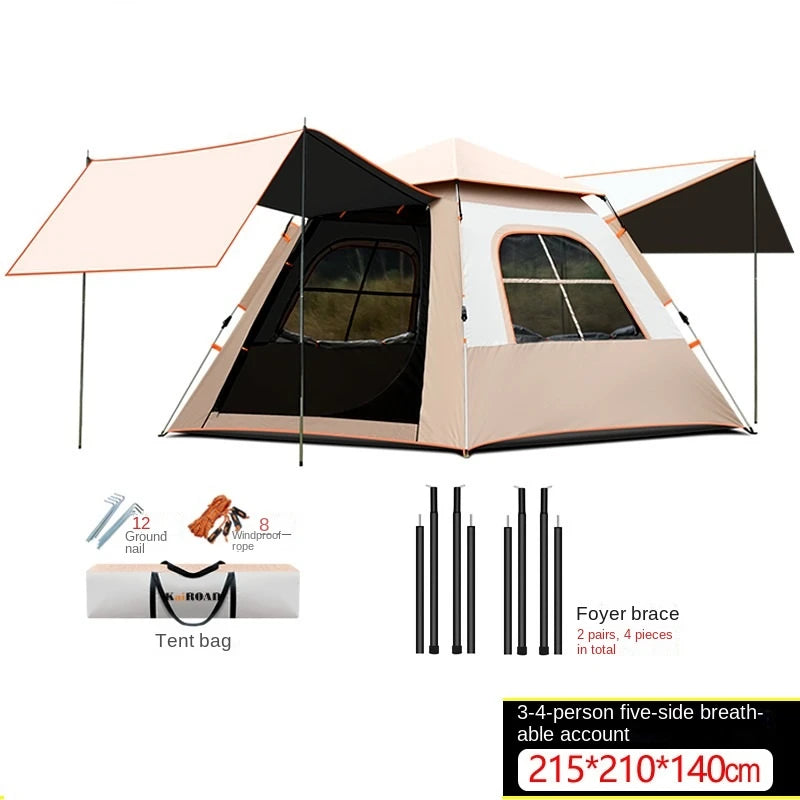 Tent Portable Automatic Pole   Sunshade Large Camping Air Tent