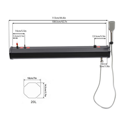 Pressurized  Shower - 5L Water Tank  Outdoor Hiking,
