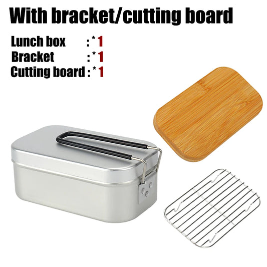 Ultralight Tableware Camping Cookware Lunch Box Cooking Pots  Outdoor Cutlery Kitchen Set