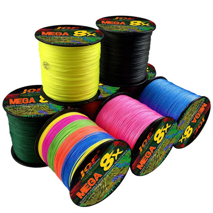 Braided Fishing Line 8 Strands Multifilament Fly   Strong Cord for Sea Bass Carp Accessories