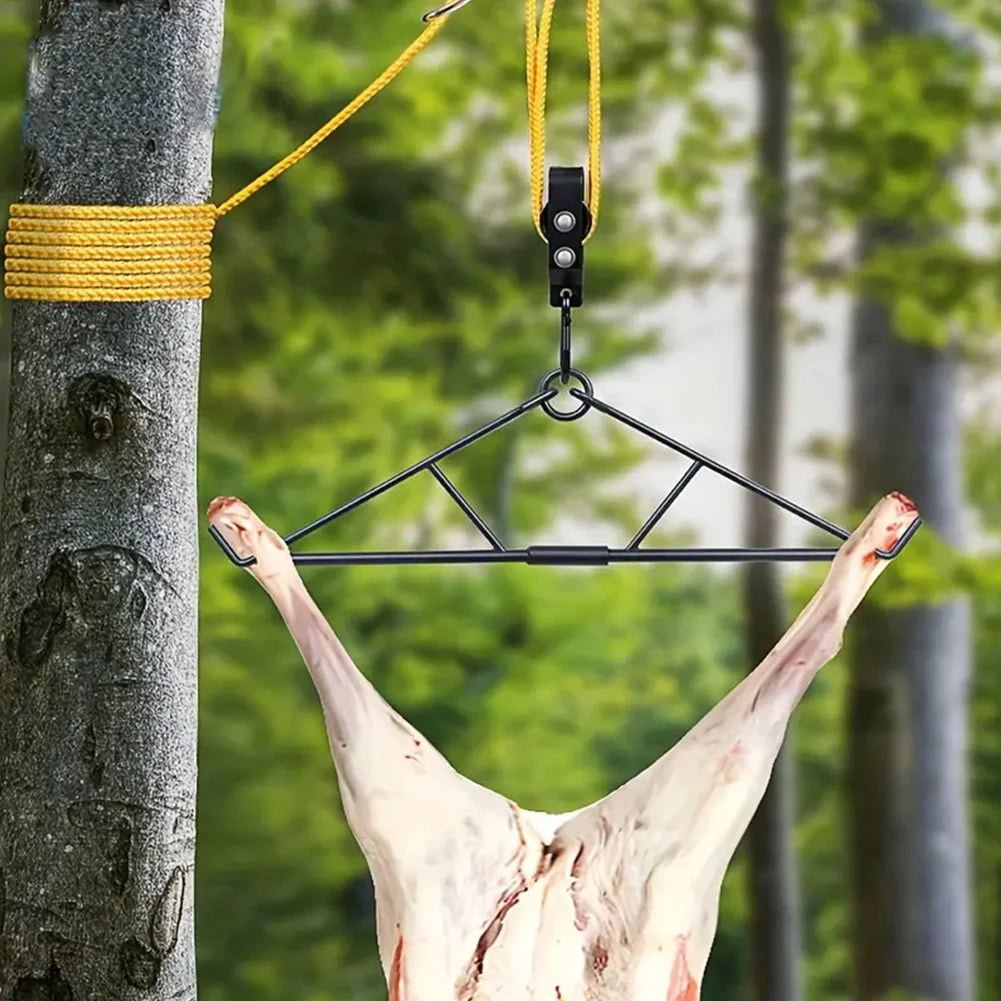Max To 700 LBS  Pulley Lift System    Butcher Hunting Accessories Gift Set