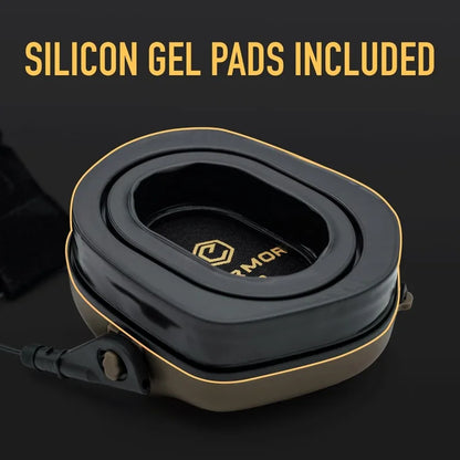 Tactical Headset Hunting & Shooting Earmuffs with Microphone, Sound Amplification,