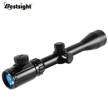Riflescope 3-9x40 Rifle Sniper Scope Red or Green Illuminated Optical with Mounts  Fit Free Crosshair