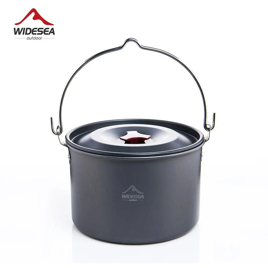 4L Camping Hanging Pot Cookware Outdoor Bowler Tableware