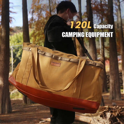 New Outdoor Hiking Backpack 120L   Picnic Accessories Organizer Storage Multifunctional Handbag